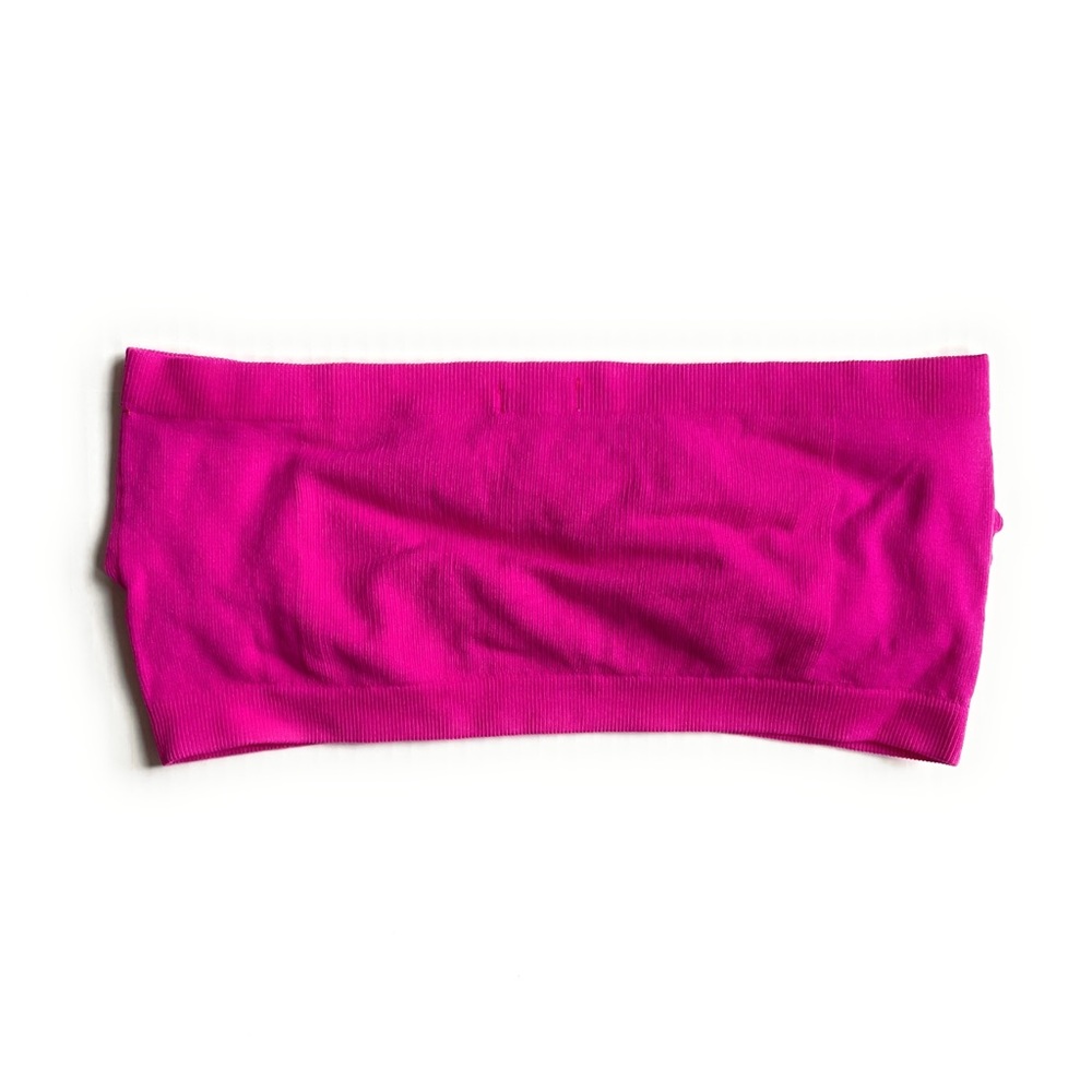 Trendy Pink Bandeau Top NWOT - Size M - Picture 3 of 5